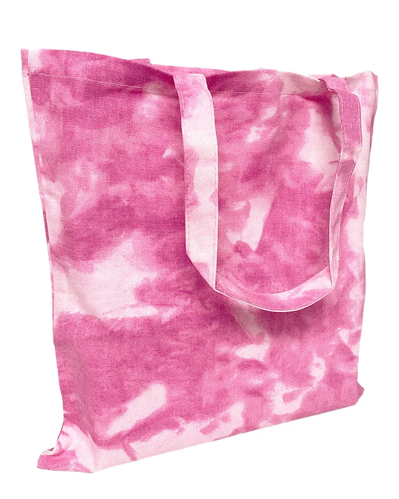 12 ct High Quality Tie-Dye Canvas Tote Bag - By Dozen