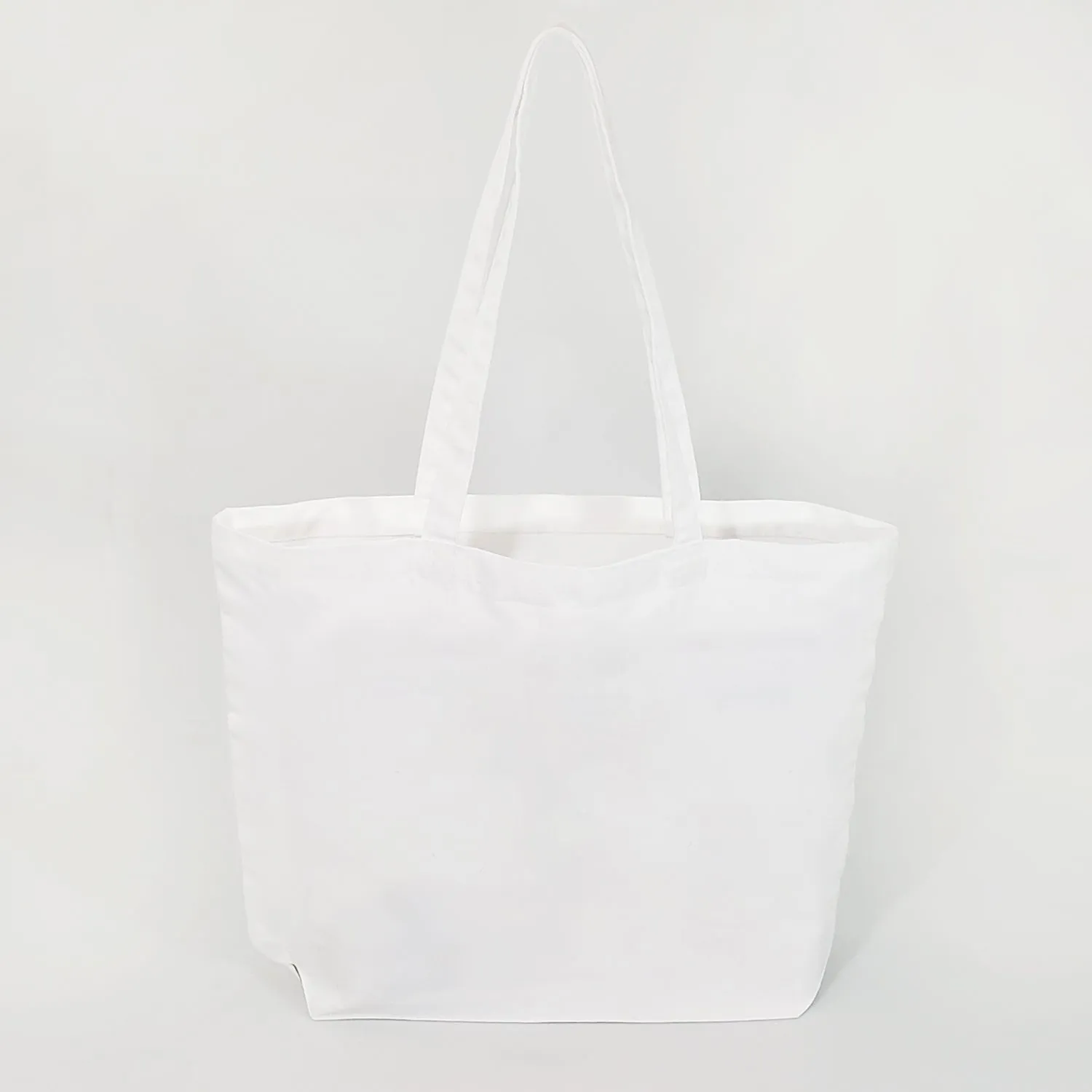 12 ct Large 100% Polyester Canvas Sublimation Tote Bags White - By Dozen