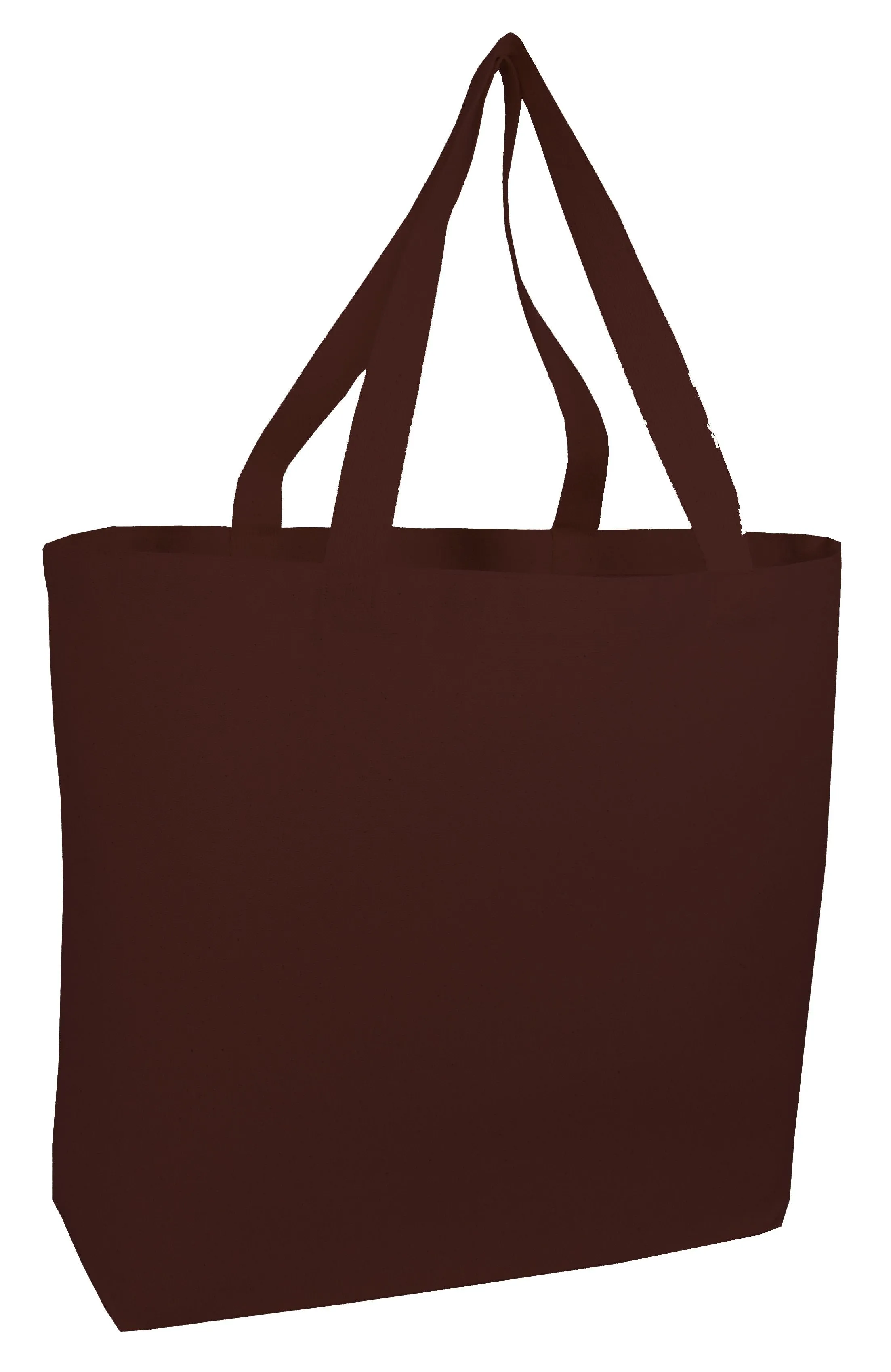 12 ct Large Canvas Wholesale Tote Bag with Long Web Handles - By Dozen