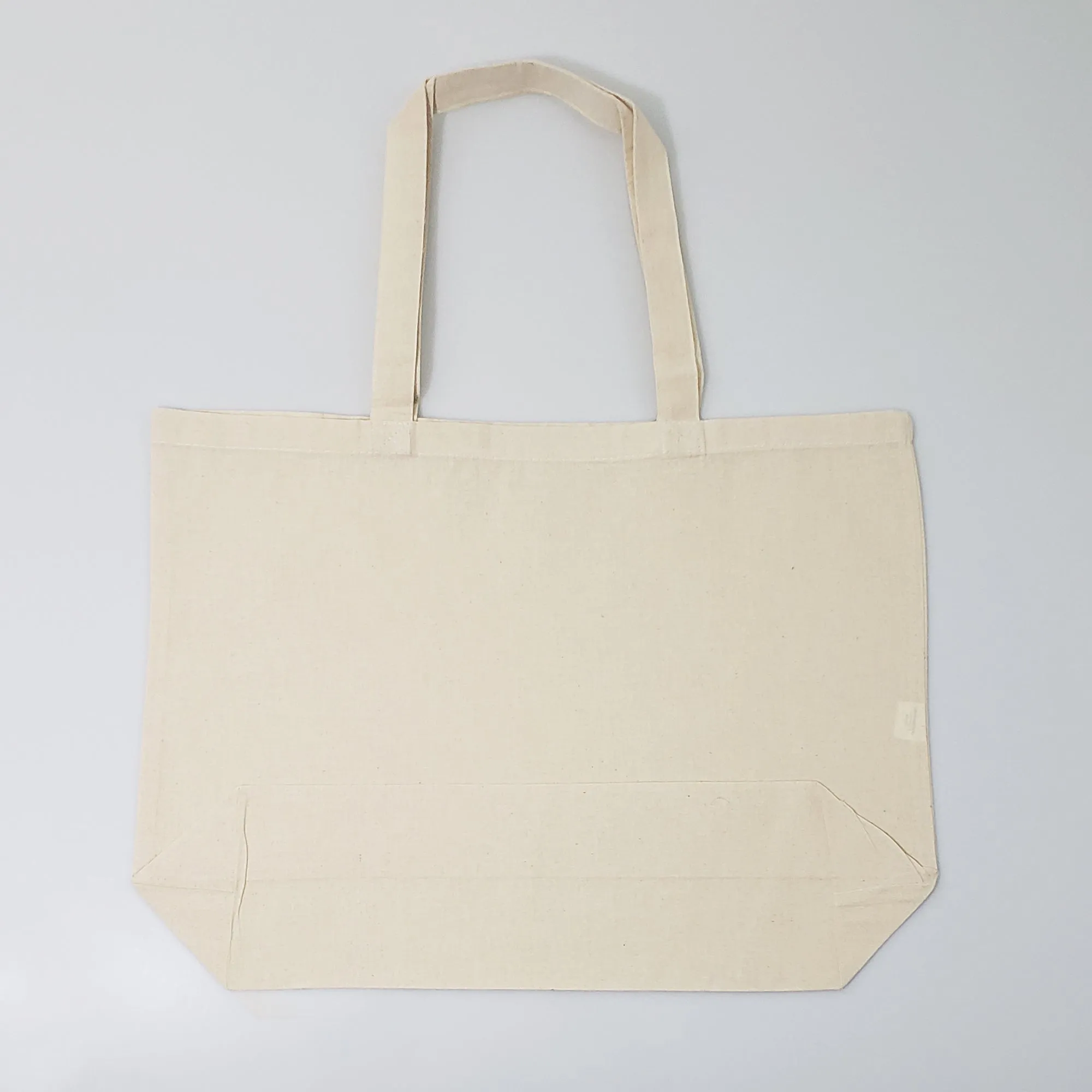 12 ct Large Cotton Basic Grocery Tote Bags - By Dozen