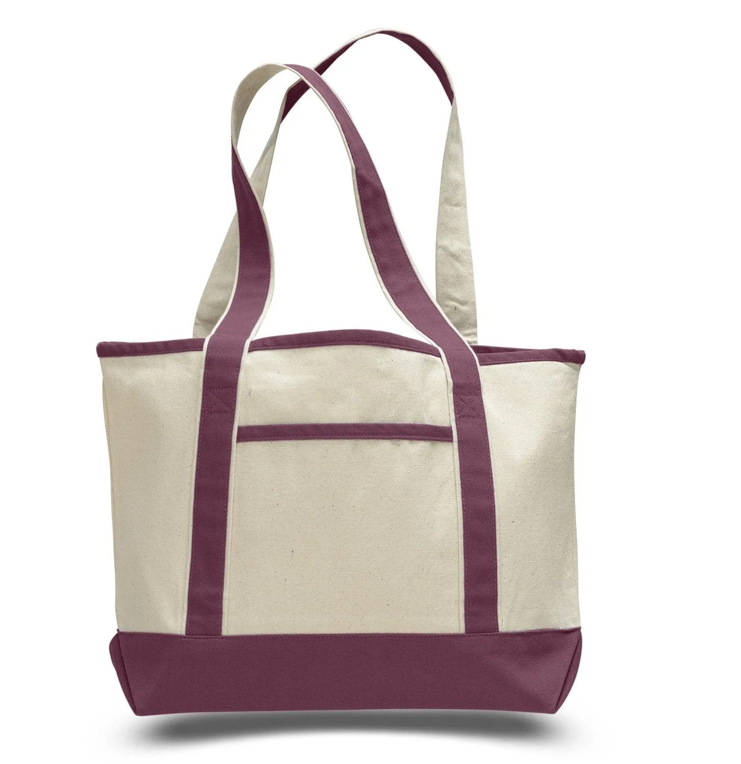 12 ct Medium Size Heavy Canvas Deluxe Tote Bag - By Dozen