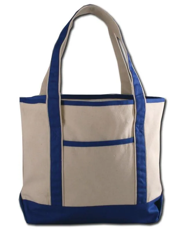 12 ct Medium Size Heavy Canvas Deluxe Tote Bag - By Dozen