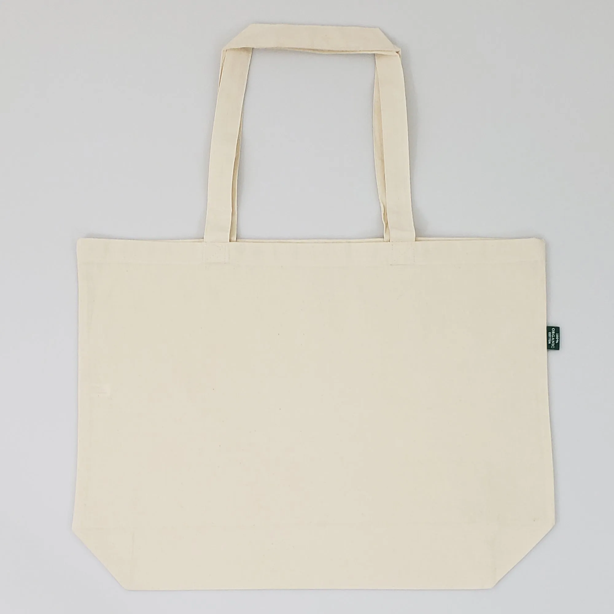 144 ct Large Organic Cotton Grocery Tote Bags - By Case