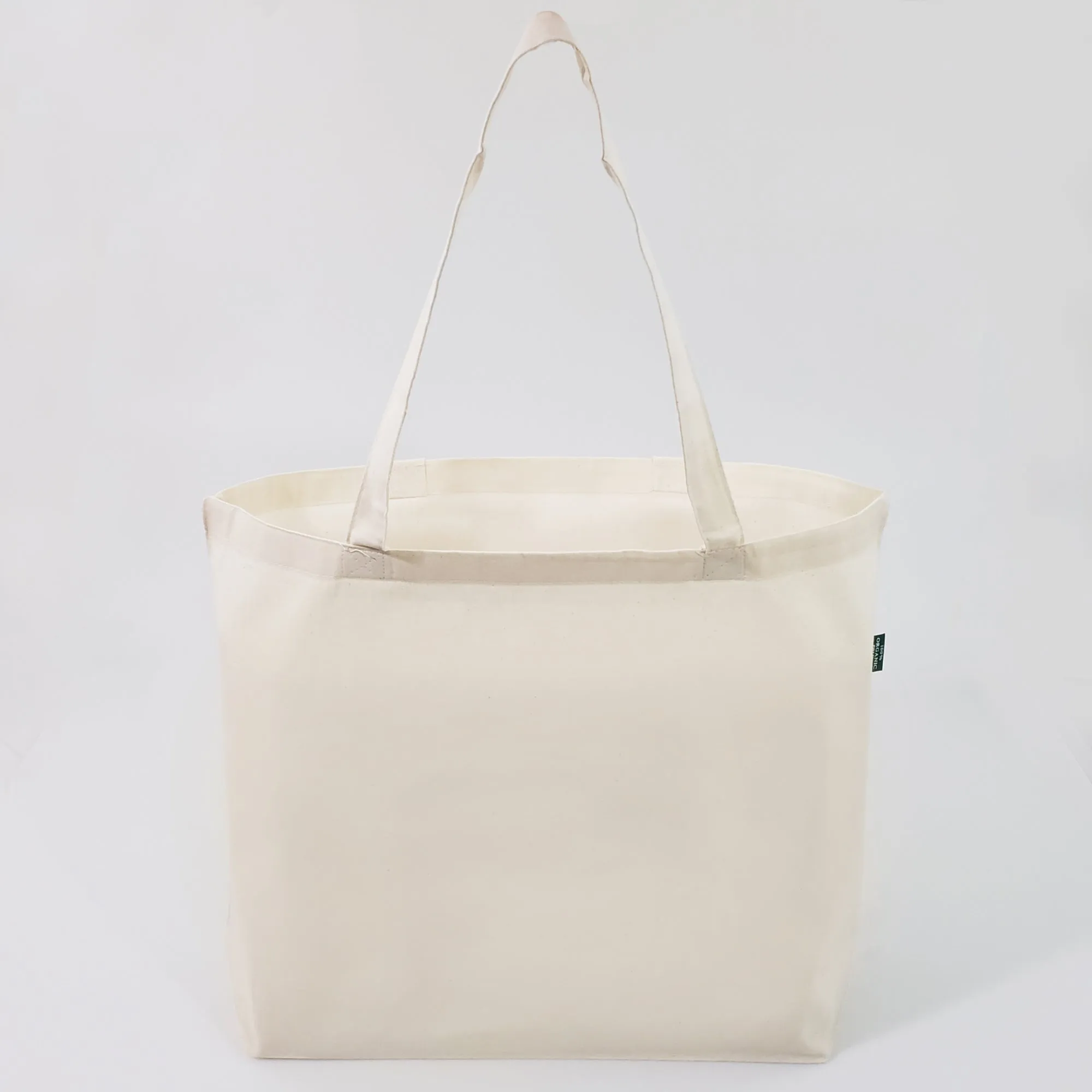 144 ct Large Organic Cotton Grocery Tote Bags - By Case