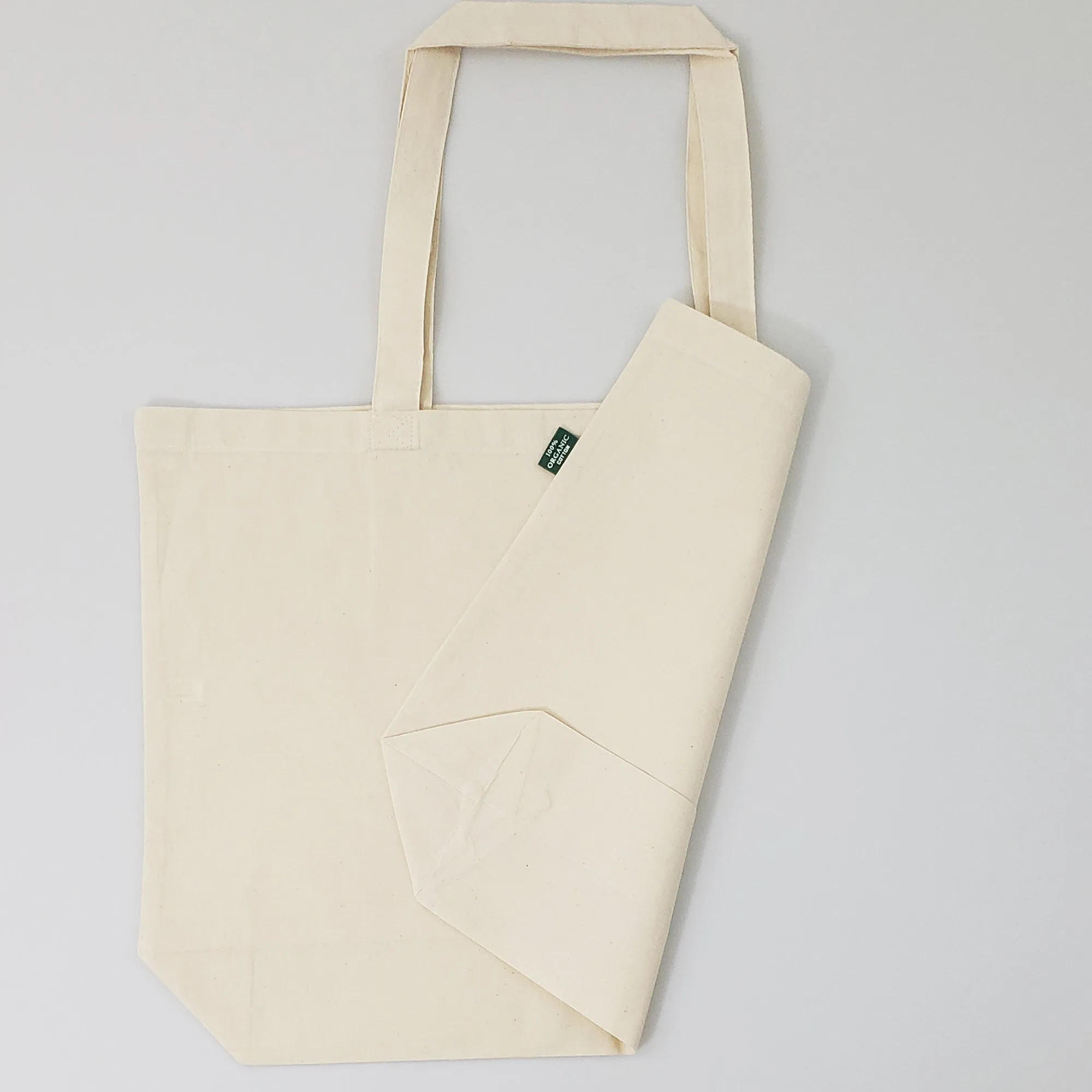 144 ct Large Organic Cotton Grocery Tote Bags - By Case