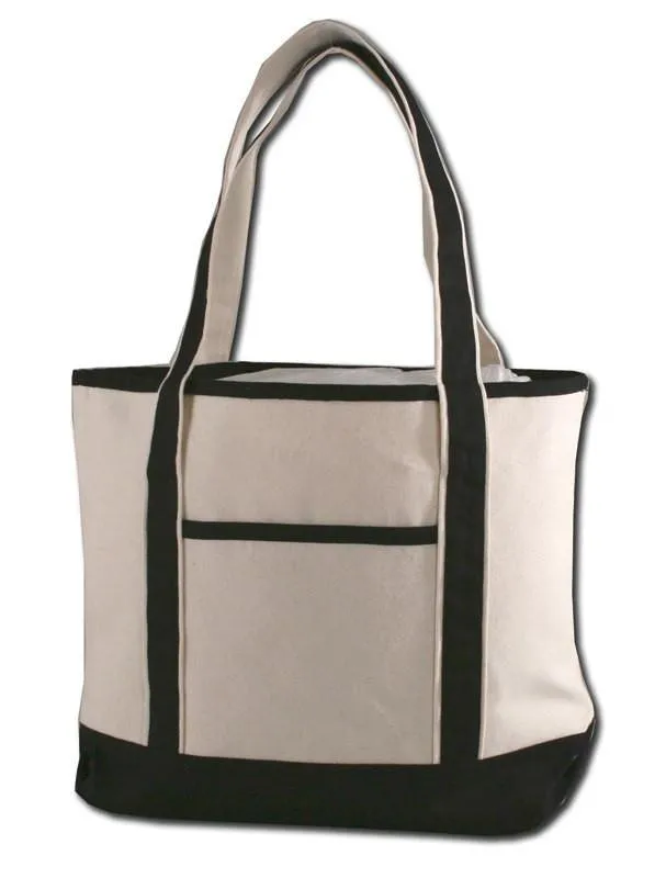 48 ct Jumbo Size Heavy Canvas Deluxe Tote Bag - By Case