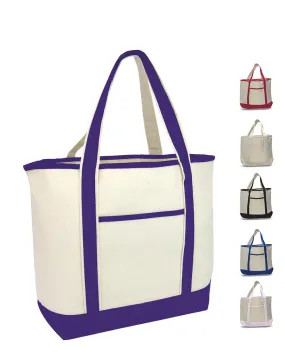 48 ct Jumbo Size Heavy Canvas Deluxe Tote Bag - By Case