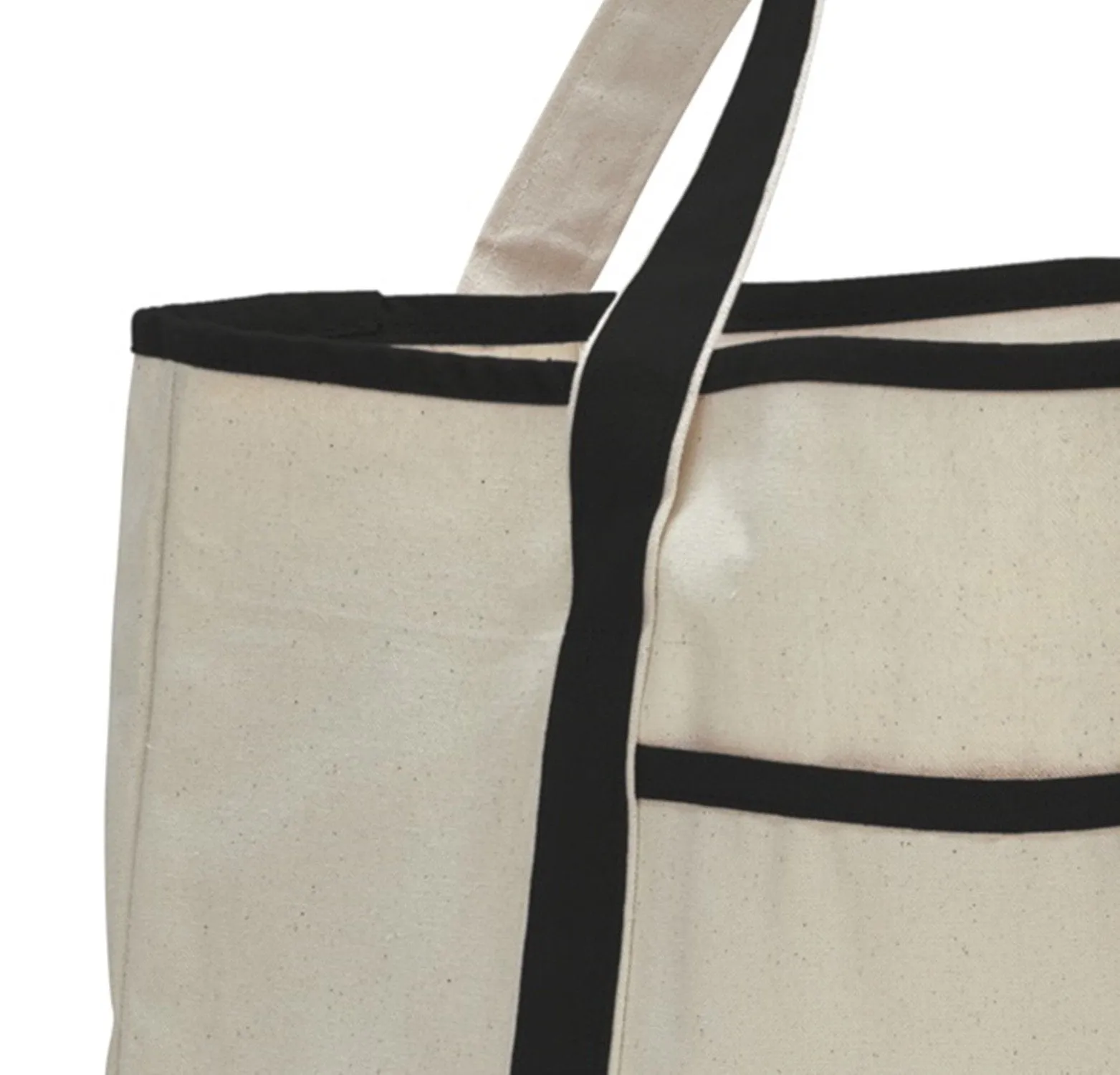 48 ct Jumbo Size Heavy Canvas Deluxe Tote Bag - By Case