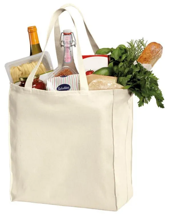 72 ct Over-the-Shoulder Cotton Twill Grocery Tote Bag - By Case