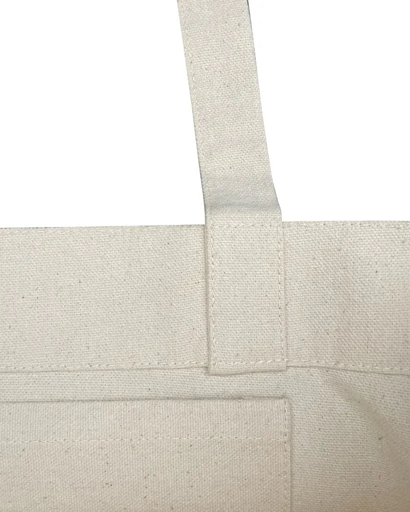 96 ct Eco Friendly Recycled Cotton Canvas Tote Bag w/Full Gusset - By Case