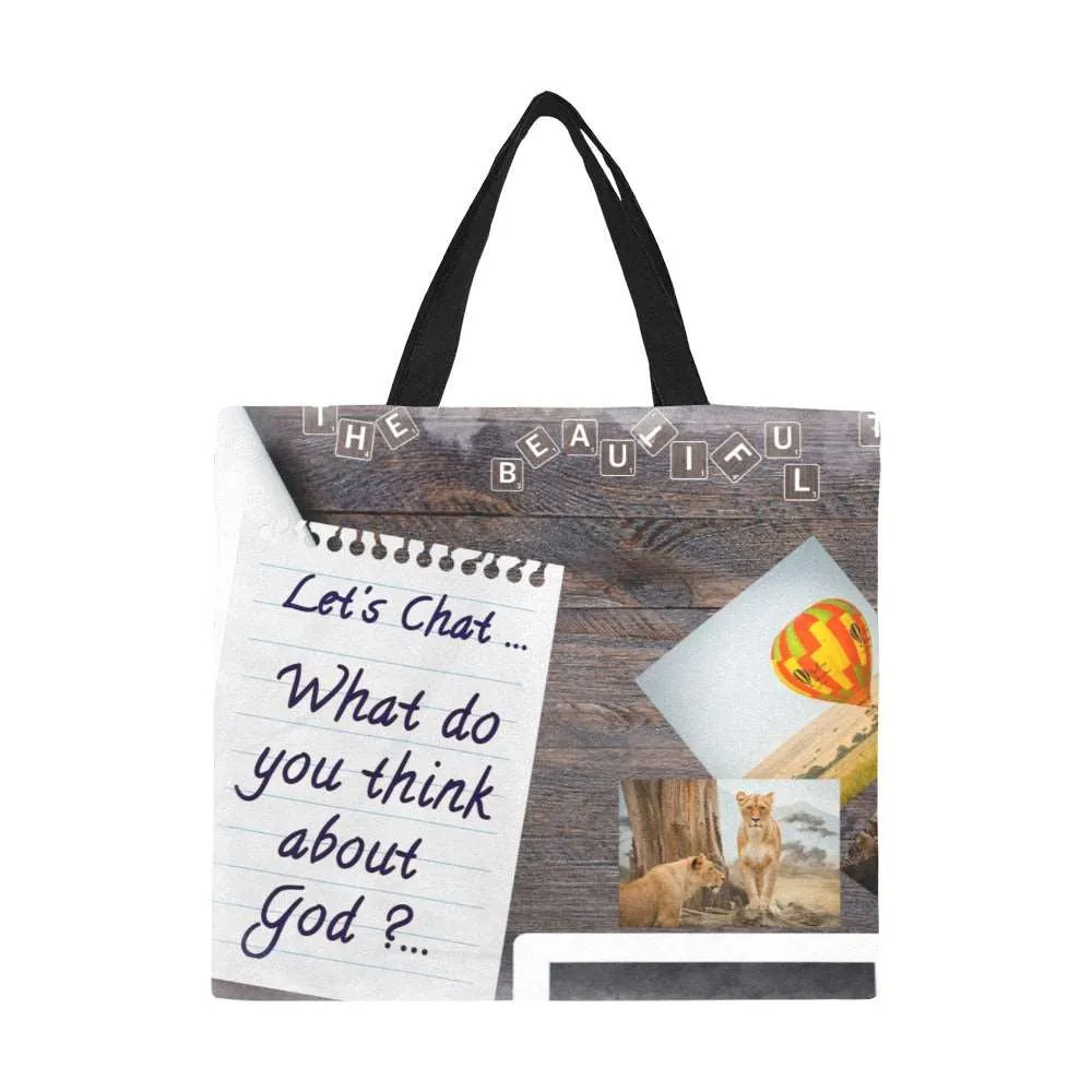 About God Canvas Tote