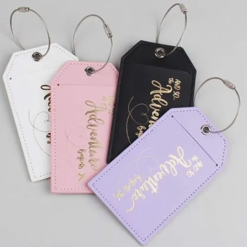 Adventure Luggage Tag - Metallic Design