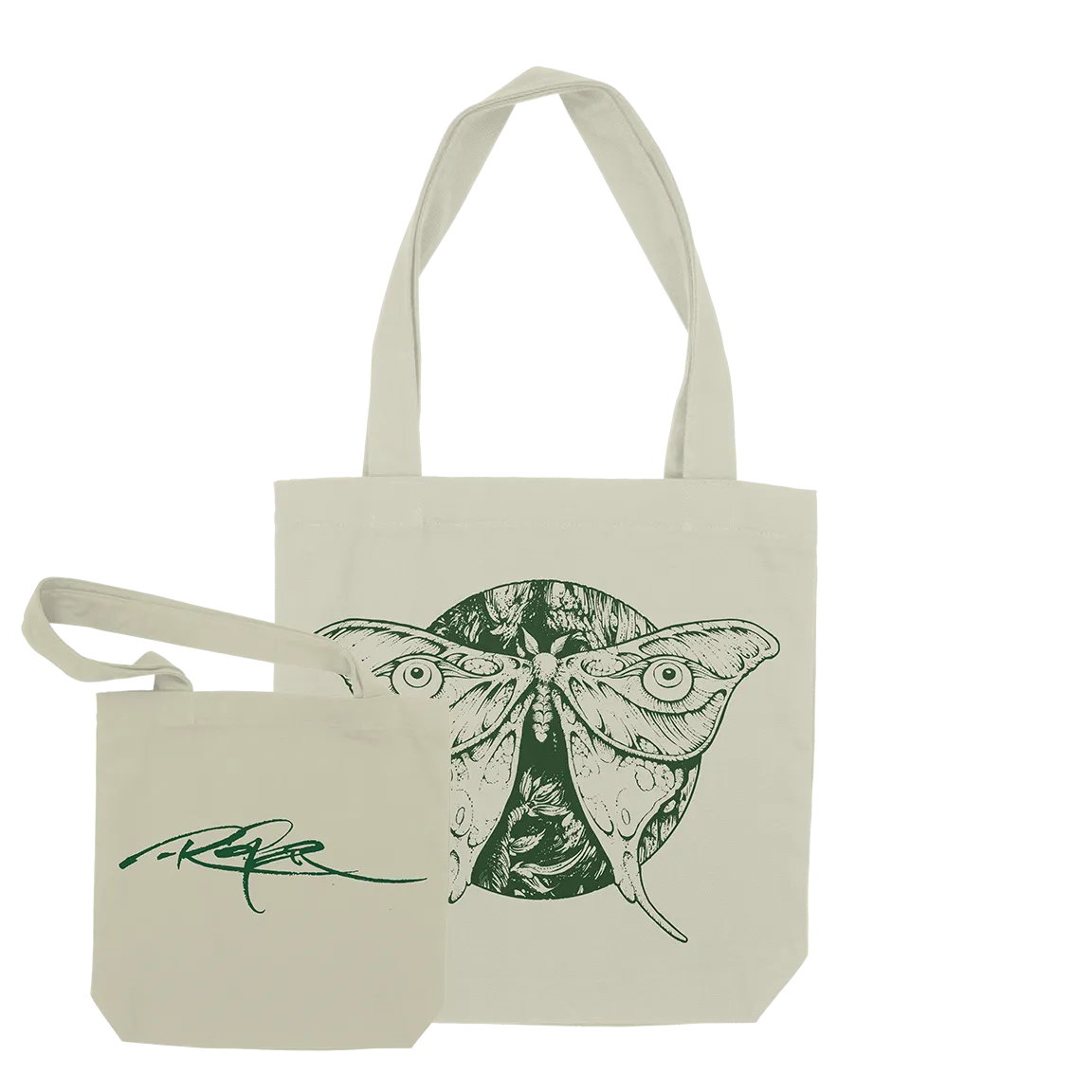 Arik Roper "Occulus Moth" Natural Tote Bag