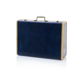 Blue & White Samsonite Large Suitcase