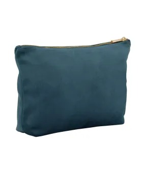 Blue Topaz - Velvet accessory bag