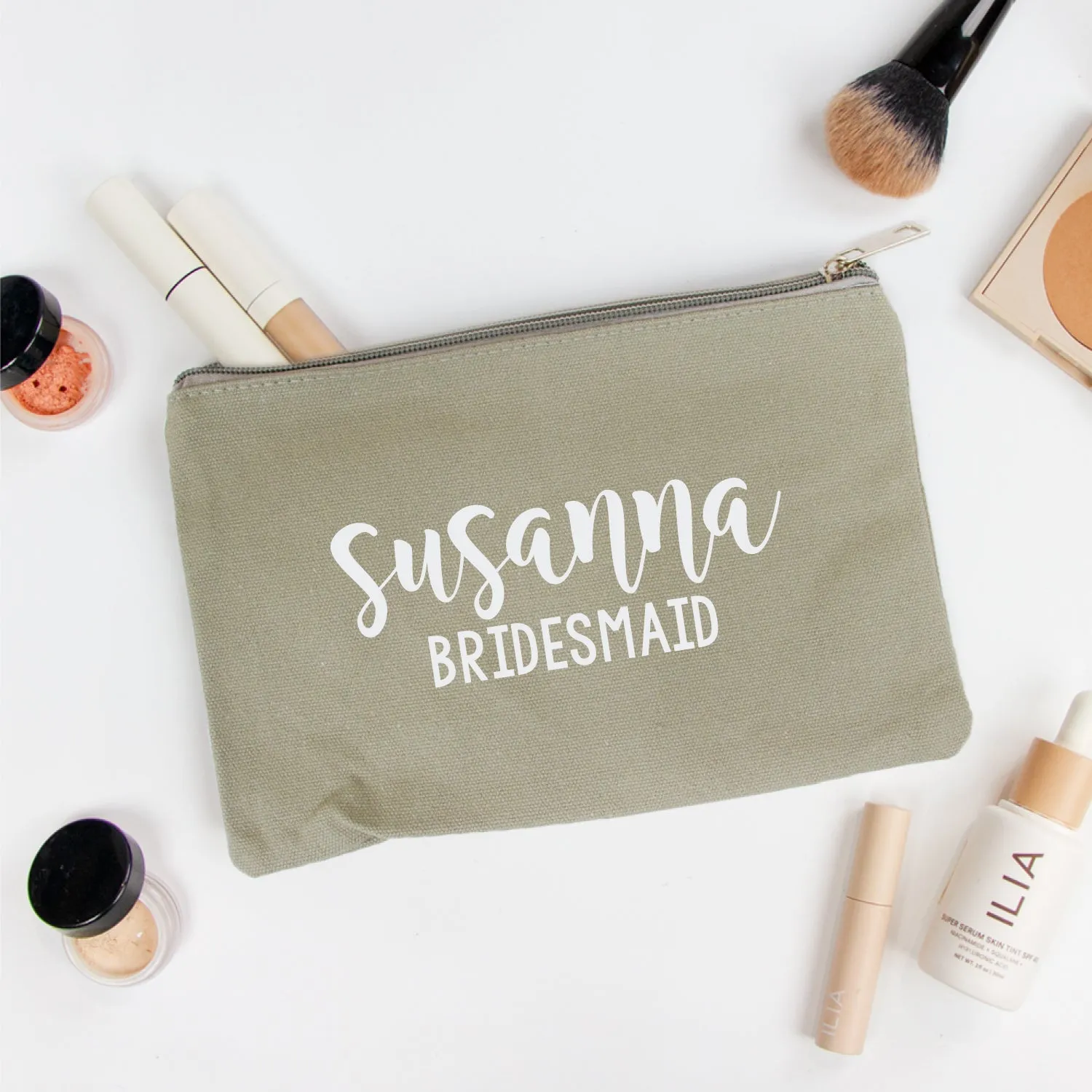 Canvas Makeup Bag - I