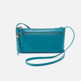 Cara Crossbody In Polished Leather - Biscayne Blue