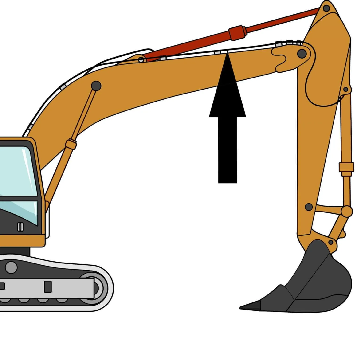 Case CX75C SR Excavator Arm Seal Kit - Offset Boom Models