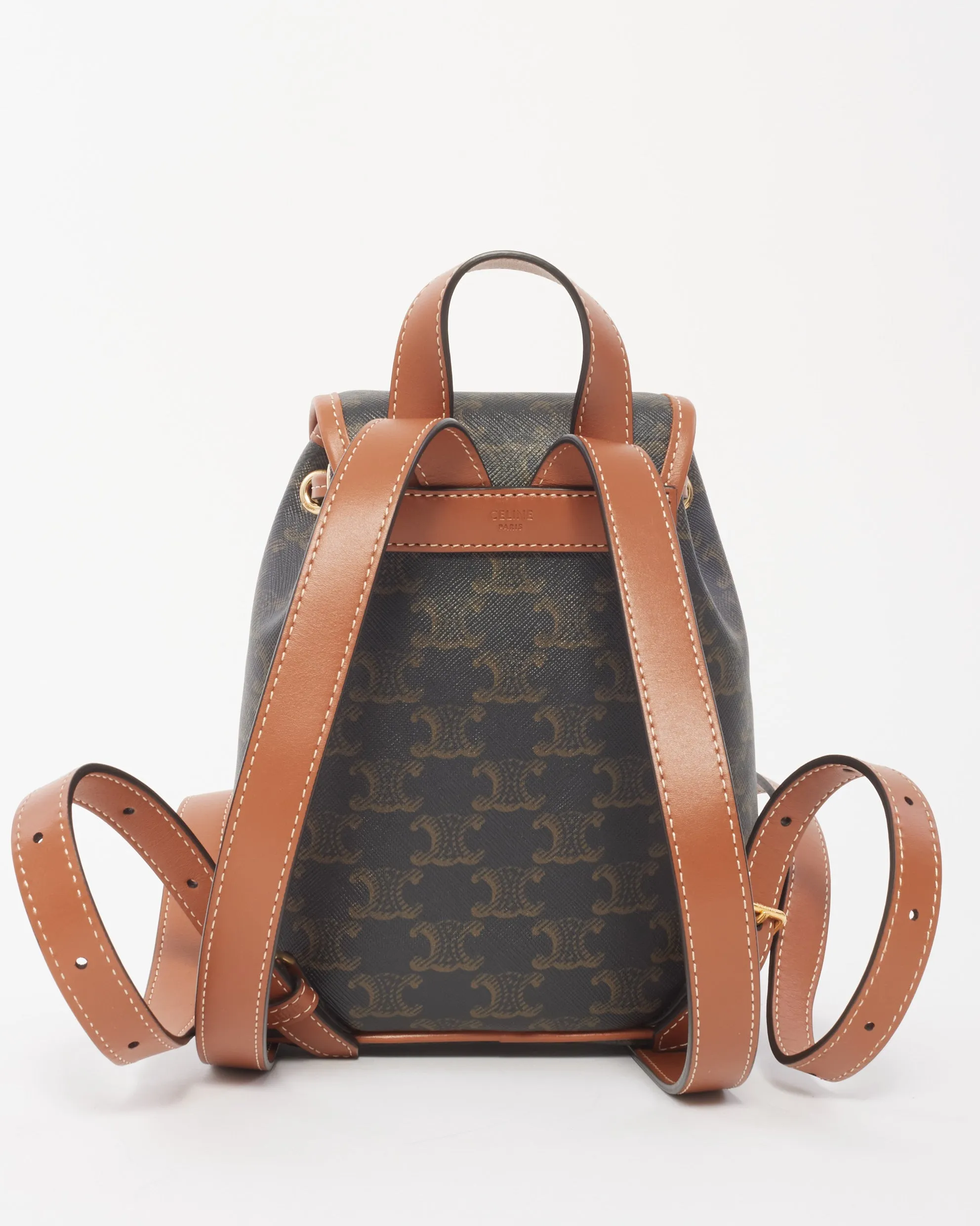 Celine Monogram Triomphe Canvas Mini Folco Backpack