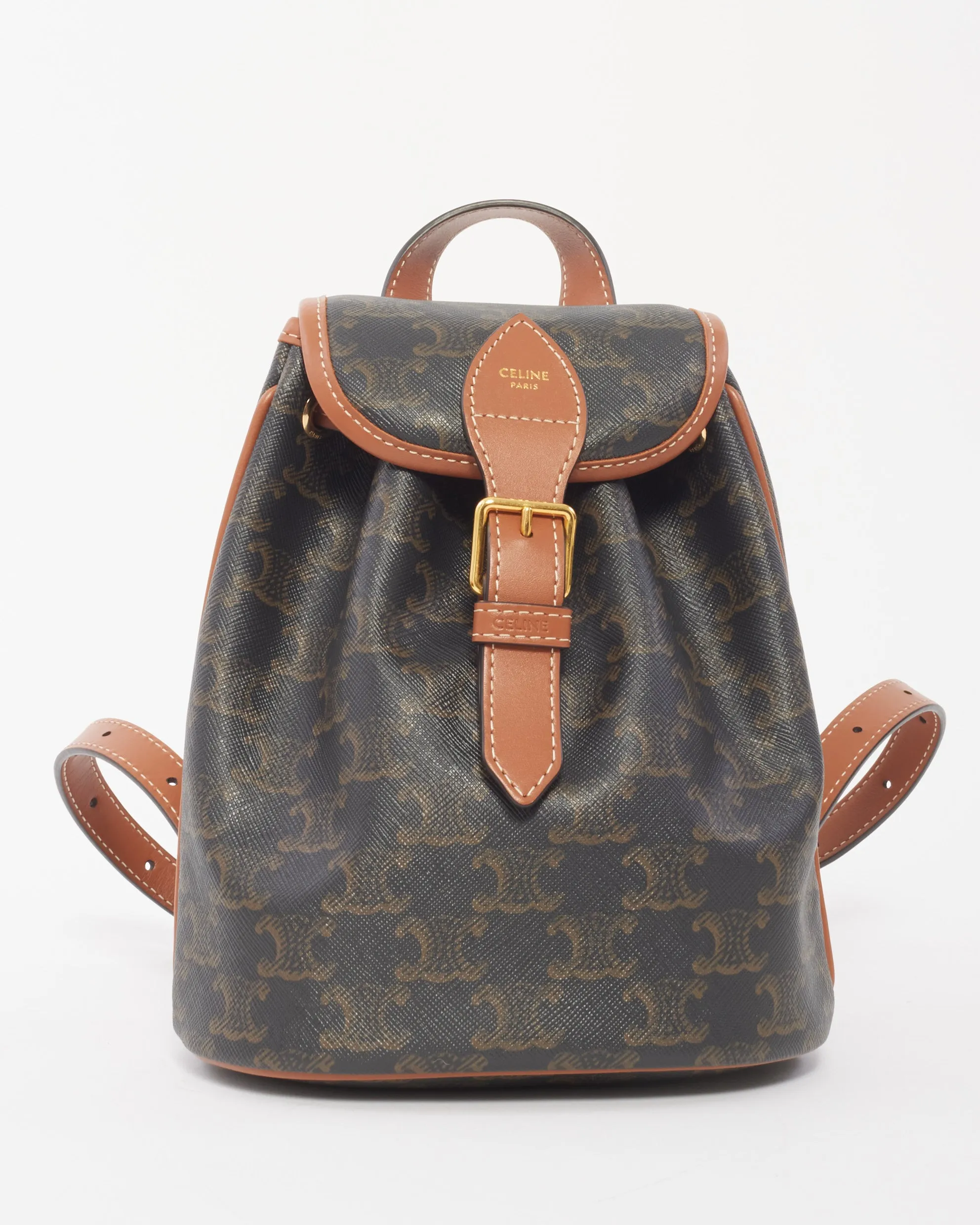 Celine Monogram Triomphe Canvas Mini Folco Backpack