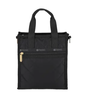 Chain Mini N/S Tote Black Chain Quilt