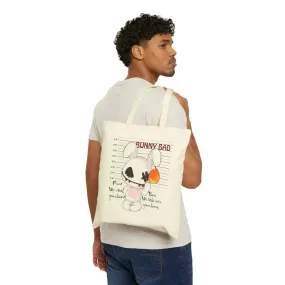 Cheaky Bunny Bad Cotton Canvas Tote Bag