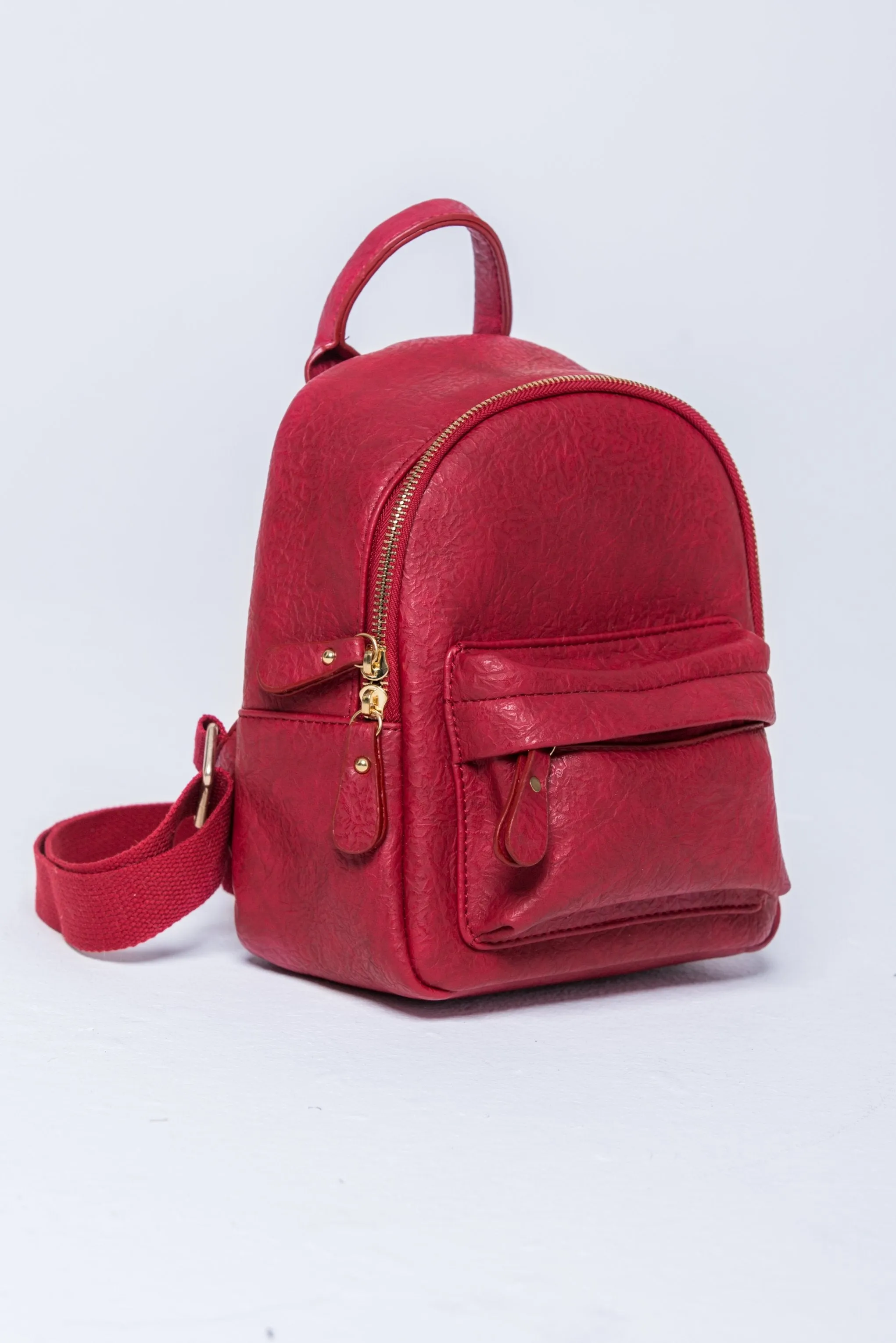 Cherry Red Mini Backpack