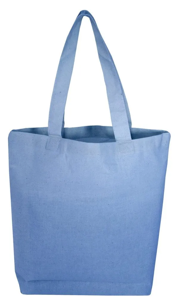 Custom Economical Cotton Tote Bag W/Bottom-Gusset