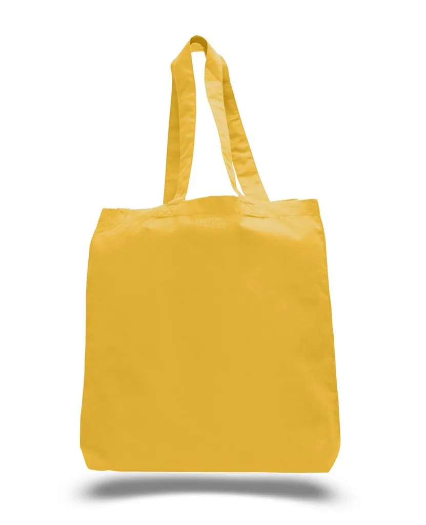 Custom Economical Cotton Tote Bag W/Bottom-Gusset