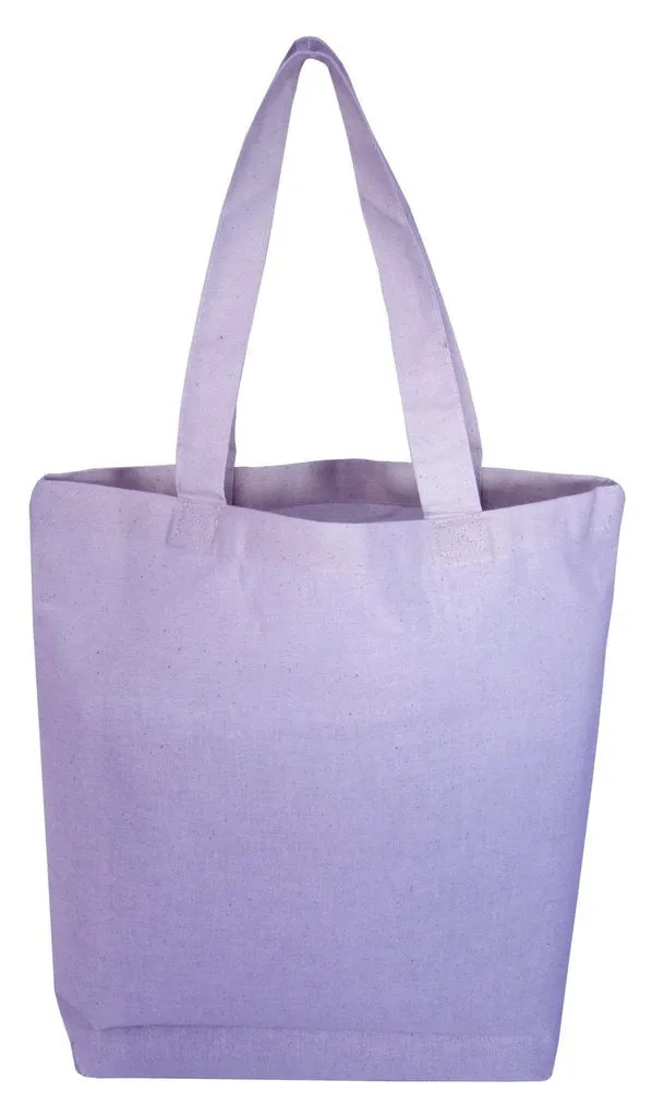 Custom Economical Cotton Tote Bag W/Bottom-Gusset