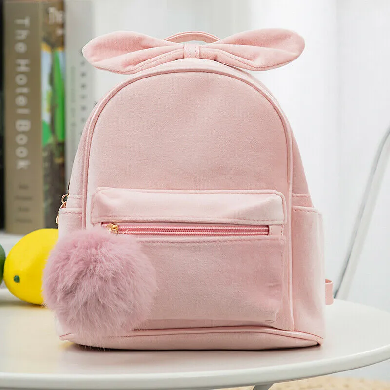 deanwangkt Cute Kid Toddler Mini Backpack Kindergarten Schoolbag Baby Cartoon Bowknot Shoulder Bag Handbag Fashion