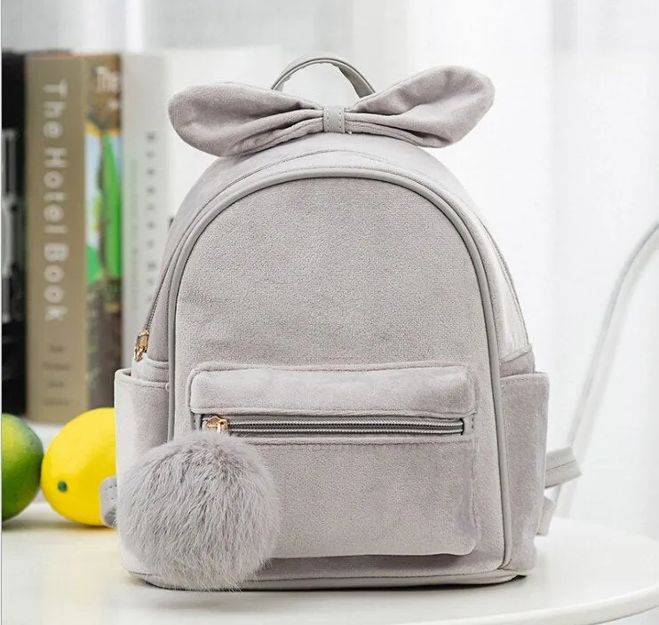 deanwangkt Cute Kid Toddler Mini Backpack Kindergarten Schoolbag Baby Cartoon Bowknot Shoulder Bag Handbag Fashion