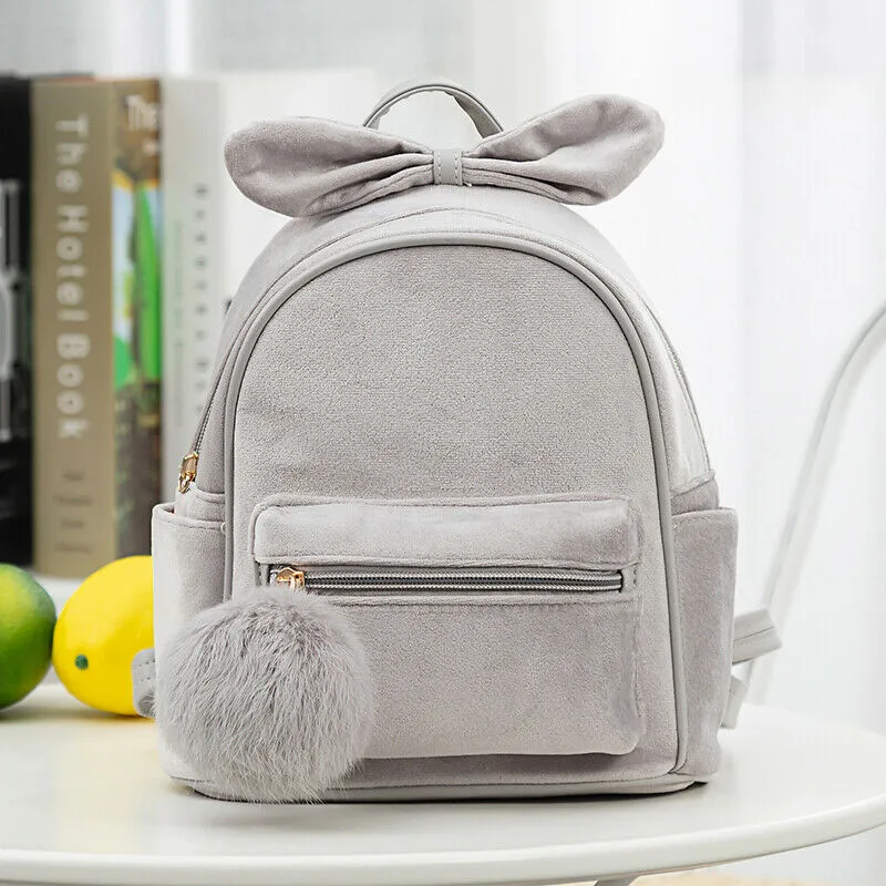 deanwangkt Cute Kid Toddler Mini Backpack Kindergarten Schoolbag Baby Cartoon Bowknot Shoulder Bag Handbag Fashion