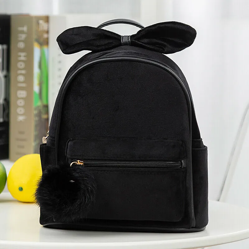 deanwangkt Cute Kid Toddler Mini Backpack Kindergarten Schoolbag Baby Cartoon Bowknot Shoulder Bag Handbag Fashion