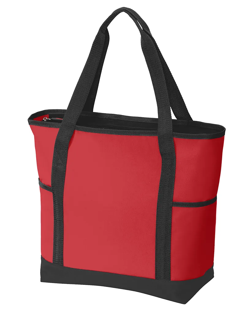 Deluxe Polyester Canvas Body On-The-Go Tote