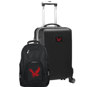 Eastern Washington Eagles Deluxe 2-Piece Backpack and Carry on Set in Black