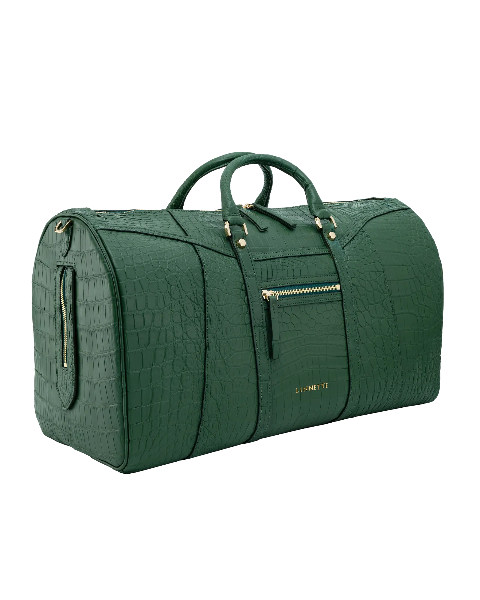 Emily Duffle Crocodile Forest Green