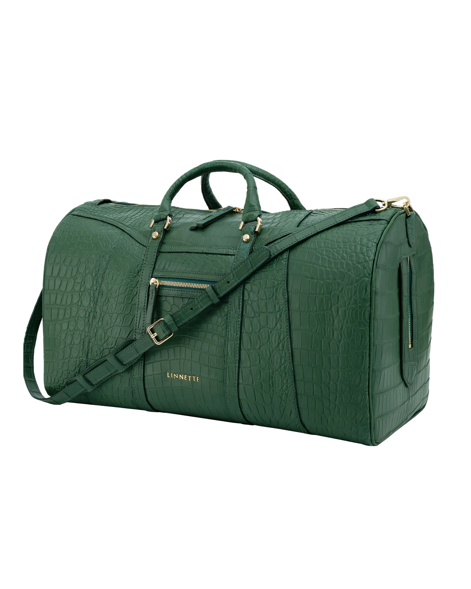 Emily Duffle Crocodile Forest Green