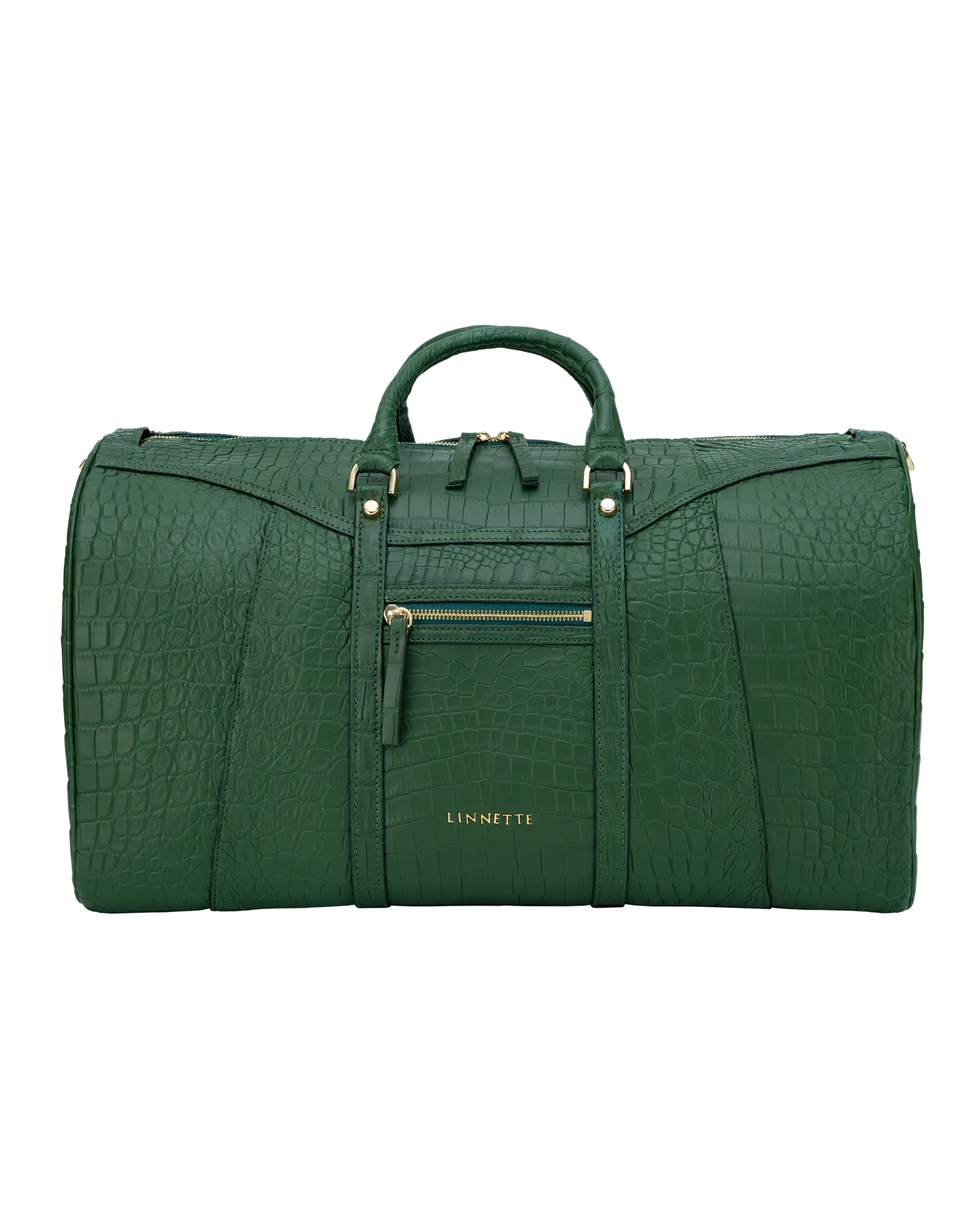 Emily Duffle Crocodile Forest Green