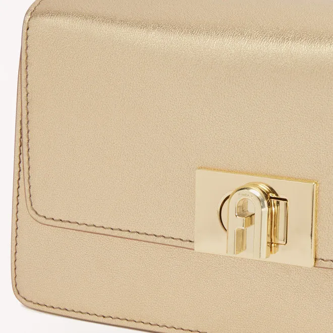 FURLA ZOE MINI SHOULDER BAG IN GOLD