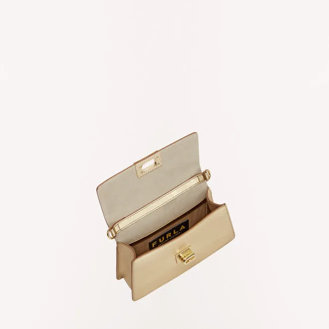 FURLA ZOE MINI SHOULDER BAG IN GOLD