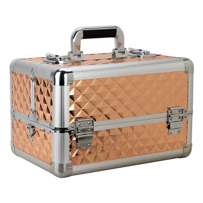 Glamorous Lockable Cosmetic Makeup Case Y036Orange