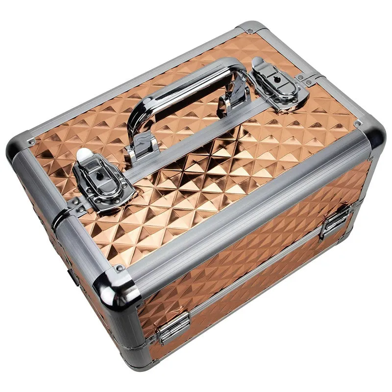 Glamorous Lockable Cosmetic Makeup Case Y036Orange