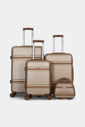 Gold Embellished Trolley Set (4 Piece)