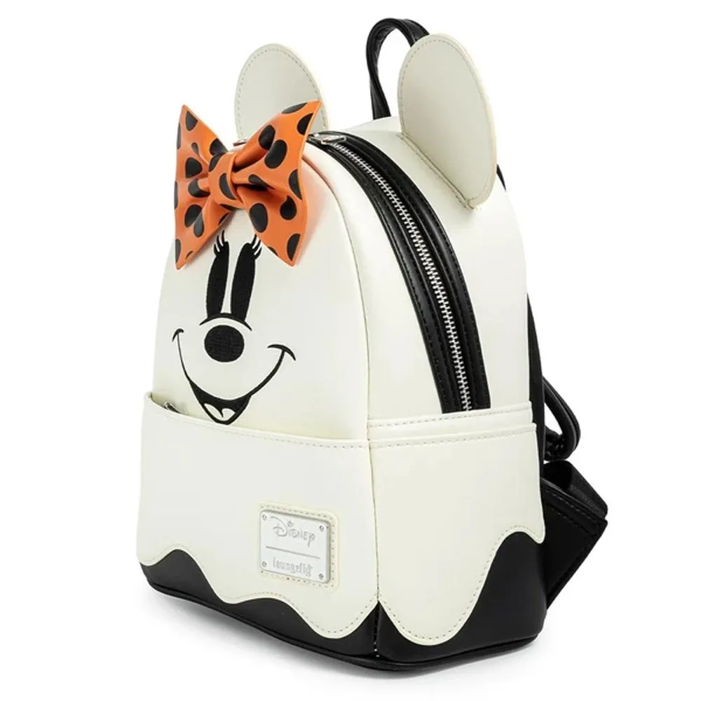 Loungefly x Disney Ghost Minnie Glow in the Dark Cosplay Mini Back Pack