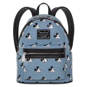 Loungefly x Disney Parks Denim Mickey Mouse Mini Backpack