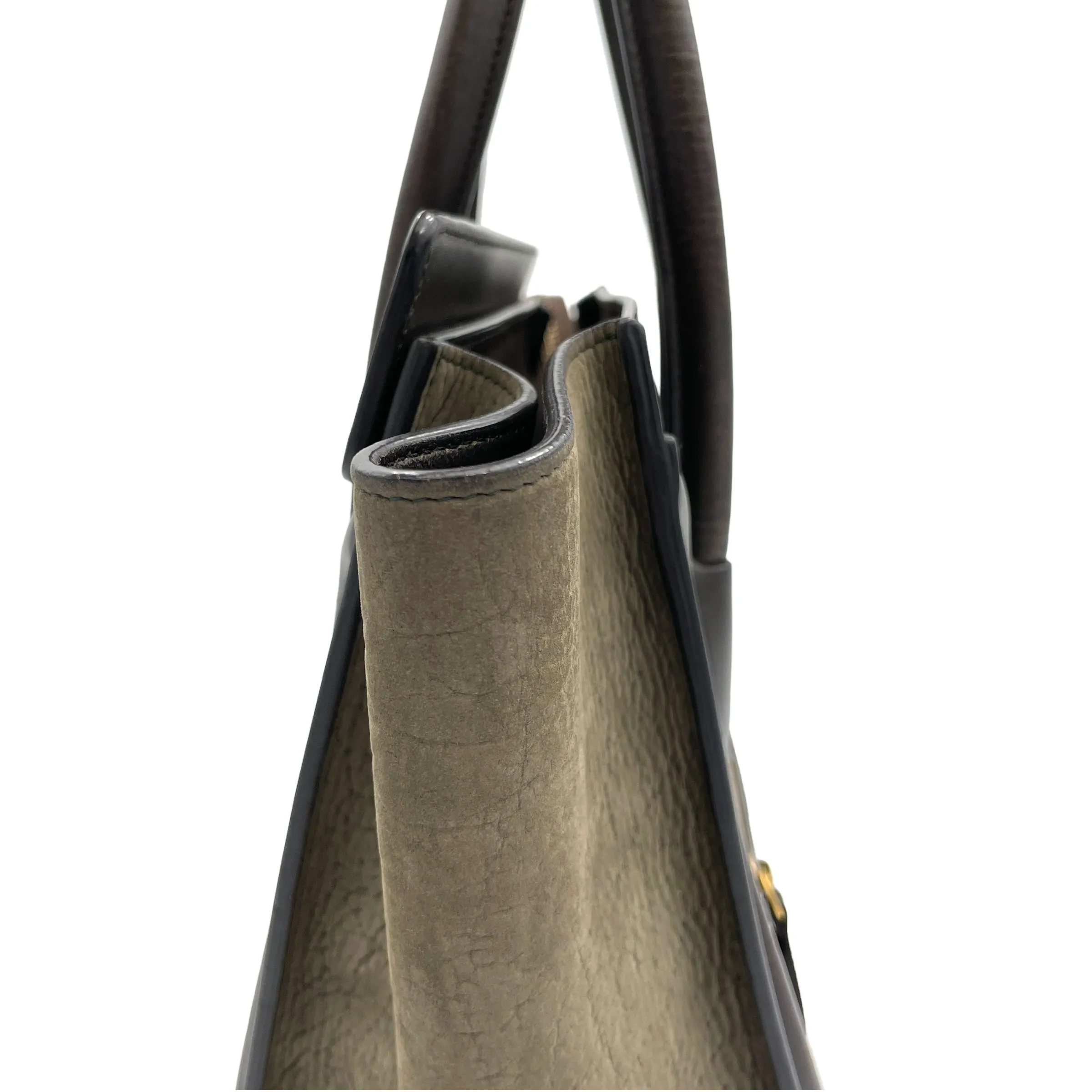 Luggage Top Handle Bag Micro Multi-colour in Calfskin, Gold hardware