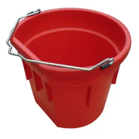 Master Rancher MR20QP/FSB-RED 20-Quart Red Flat Back Sided Utility Bucket Pail - Quantity of 5