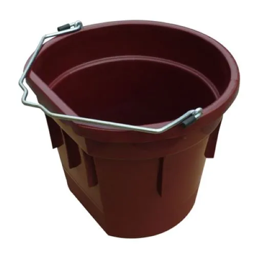 Master Rancher MR20QTP/FSB-BRK RED 20-Quart Deep Red Flat Back Sided Utility Bucket Pail - Quantity of 1