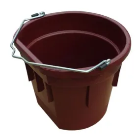 Master Rancher MR20QTP/FSB-BRK RED 20-Quart Deep Red Flat Back Sided Utility Bucket Pail - Quantity of 1